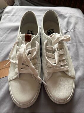 Frye Women's White Leather Low-Top Sneakers